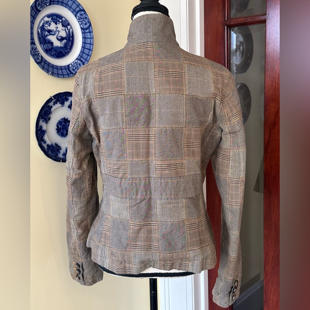 Gap | Y2k Plaid Patchwork Button Front 100% Cotto… - image 2